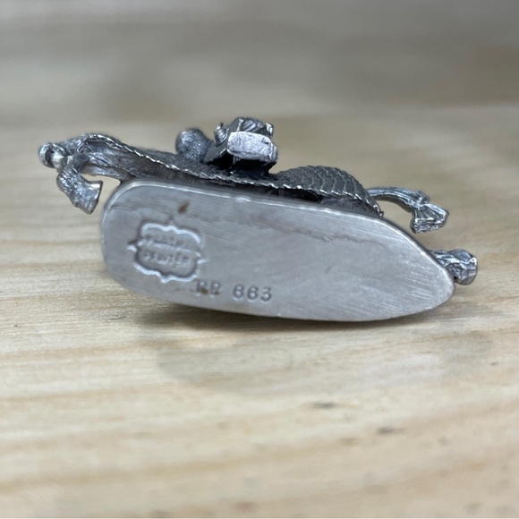 Vintage Ral Partha Pewter Mounted Medieval Chain Mail Lance Knight PP 663 - Picture 2 of 8